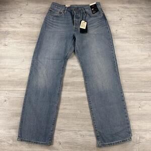 Levis Premium 501 90's Jeans Mens 31x31 Light Wash Straight Button Fly NWT